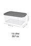 15Lt Elora Organizer Box - Lockable Lid Kitchen Organizer Food Storage Container Gray - 5