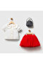 Cherry Embroidered Tutu Skirt Girls' Set - 4