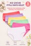 Girls' Ribbed Bato Panties Cotton Flexible Comfortable Mixed Color (Tutku Authorized Seller) – 5 Pieces