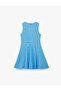 Bürümcük Fabric Crew Neck Sleeveless Embroidered Dress - 2