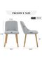 Dining Chairs Set of 2 - Modern Upholstered Kitchen Chairs - 3