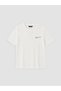Peak New Season Ecru Crew Neck Embroidered Men's T-Shirt - 5
