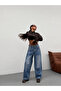 Tint-Embellished Side-Embellished Knee-Embellished Baggy Jeans - 3