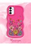 Samsung Galaxy A13 5g Compatible Case Camera Protector Red Silicone Couple Phone Case Floral Pattern - 2