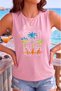 Surf for Life Printed Women's (Off Shoulder) Sleeveless T-Shirt with Straps - 2