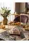 2-Tier Gold Mirrored Nut and Chocolate Display Stand with Crystal Handles, Decorative Serving Stand 33X19