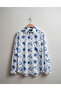 Men's Long Sleeve Cotton Modal Fabric Patterned Modern Fit Shirt - 2