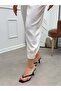 Black Leather (Jayla) Flip-Flop Heeled Slippers - 3