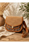 Ethnic Patterned Suede Shoulder and Crossbody Bag for Women – Bohemian Casual Bag