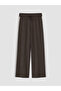 Brown Soft Touch Women's Sweatpants with Stripes on the Sides