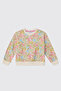 Girl's Floral Patterned Pink Sweatshirt