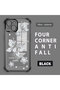 iPhone 15 Compatible Transparent Back Panel Four-Corner Reinforced Impact Protection Glossy Edge Silicone Case