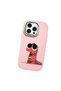 Pink Silicone Case Compatible with iPhone 15 Pro Max with Shock-Absorbing Camera Protections - 4