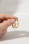 Yellow Color Shiny Hoop Earrings Women's Bijouterie Jewelry Accessory - 4