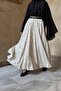Black Polka Dot Belted Ceinture Skirt - 2