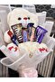 Handmade Teddy Bear Snack Gift Bouquet | Chocolate & Chips Gift Box | Gift Hamper for special occasions - 4