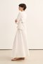 Women's Organic Cotton Button Detailed Blouse Skirt Set Ecru - 5