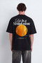 Trend Biz Tennis Themed Oversize Printed T-Shirt