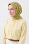 وشاح ناعم بلون الحصى الأصفر اللامع - 4
