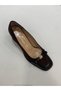 Genuine Leather Patent Leather Suede Block Heeled Evening Dress Women's Shoes - 4