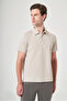 Stone Polo Collar Short Sleeve Relaxed Fit Flexible Non-Curling Collar Technology T-Shirt 1011260177 - 3