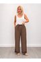 679 Wide Leg Trousers with Scallop Detail, Elastic Waist, Tencel Fabric - 4