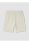 Lcw Kids Beige Boys' Elastic Waist Knitwear Shorts - 3