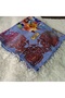 Handmade Needlework Writing, Scarf, Yemeni, Mevlit Cover, Head Cover, 4 Sides Embroidered, 100*100cm