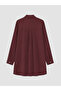 Burgundy Plus Size Modal Blend Shirt Tunic - 2