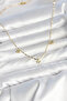 Brass Minimal Gold Color Clover Model Women's Necklace - Ebj260725W44324 - 2