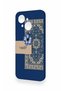 Tecno Spark Go1 Compatible Blue Ethnic Carpet Pattern Silicone Case - 4