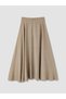 Zippered Waist Flared Skirt for Style Enthusiasts from Uzg Store - 3