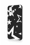 Infinix Hot 30I Compatible Black Mega Star Patterned Silicone Case - 4