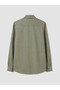 Standard Fit Checked Embroidered Gabardine Men's Shirt from Uzg Store for Style Enthusiasts - 3