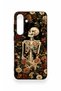 Samsung S25Fe Compatible Floral Skeleton Pattern Silicone Case - 2