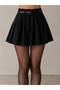 Belted Mini Skirt with Pleat Detail - 2