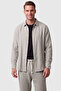 Gray 97% Cotton Muslin Fabric Breathable Summer Comfortable Cut Men's Shirt 2602619 - 4