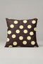 Brown Cream Polka Dot Throw Pillow Cover 129 – Mocha Dots Design, 40 X 40 Cm.