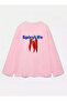 100% Cotton Oversize Fit Spicy Life Printed - Crew Neck Long Sleeve T-Shirt