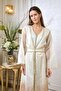 Off White, Peach Moroccan Kaftan – ELM M 665 - 4