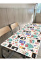 Elastic School Desk Cover 20Pcs 110X40 cm | Washable, Durable, Polyester Stain-Resistant Fabric (Teacher's Desk Gift)