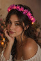 Dark Pink Light-Up Party Crown with 3-Function Led Lights - 2