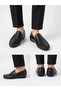 Fv115 Genuine Leather Men's Loafer Shoes Black - 7