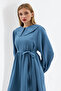Muslin Dress Blue - 2