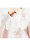 Ivory Lace Off-White Lace Collar Self Patterned 5-Piece Newborn Hospital Discharge Set 0-3 Months - 2