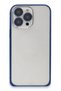 Aconcept iPhone 15 Pro Max Metal Bumper Matte Cover (63337) - Navy Blue - 2