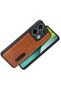 Aconcept Redmi 15C 4g Sara Leather Case with Business Card Holder (63443) - Tan - 2