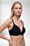 Women's 6826 2-Piece Economic Pack Black - Ecru Soft Push-Up One-Piece Seamless Underwire-Free Daily Laser Cut Bra - 5