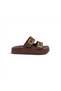 U Buckle Double-Strapped Women's Slippers - High-Sole and Anatomical Daily Slippers + Socks as a Gift - 4
