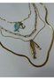 Fish-Shaped Steel Necklace with 4 Pieces (Individual Use Possible) 40,45,50,60 cm - 3